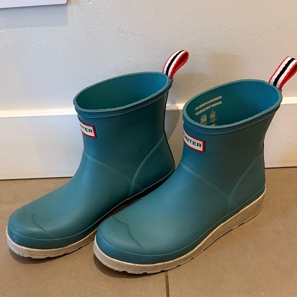 Hunter Play turquoise Rain Boots